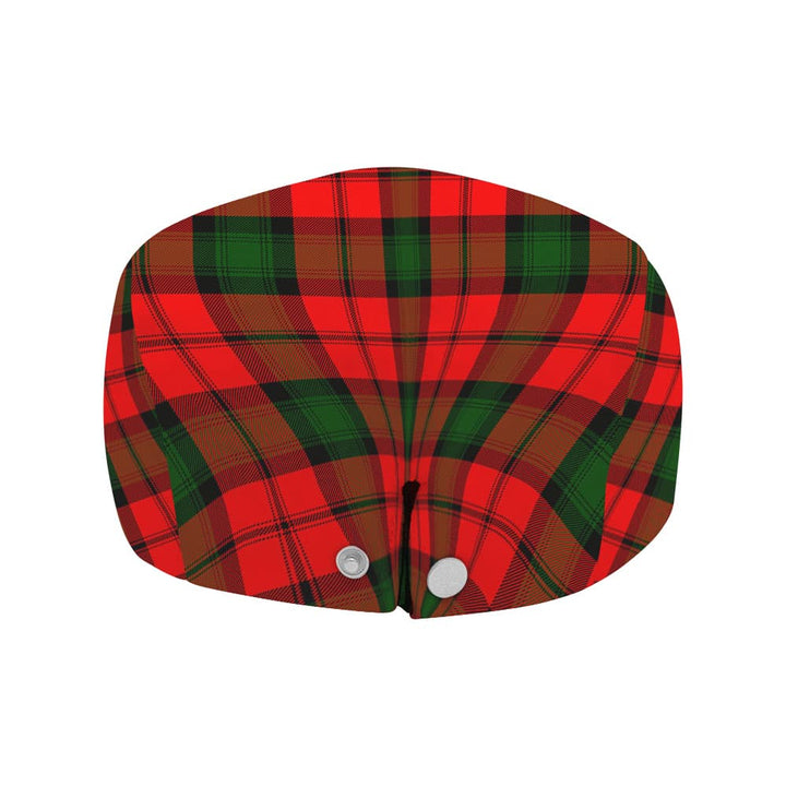 Scottish Kerr Clan Crest Tartan Flat Cap Tartan Plaid 4