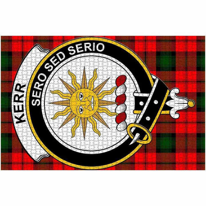 Scottish Kerr Clan Crest Tartan Jigsaw Puzzle 2