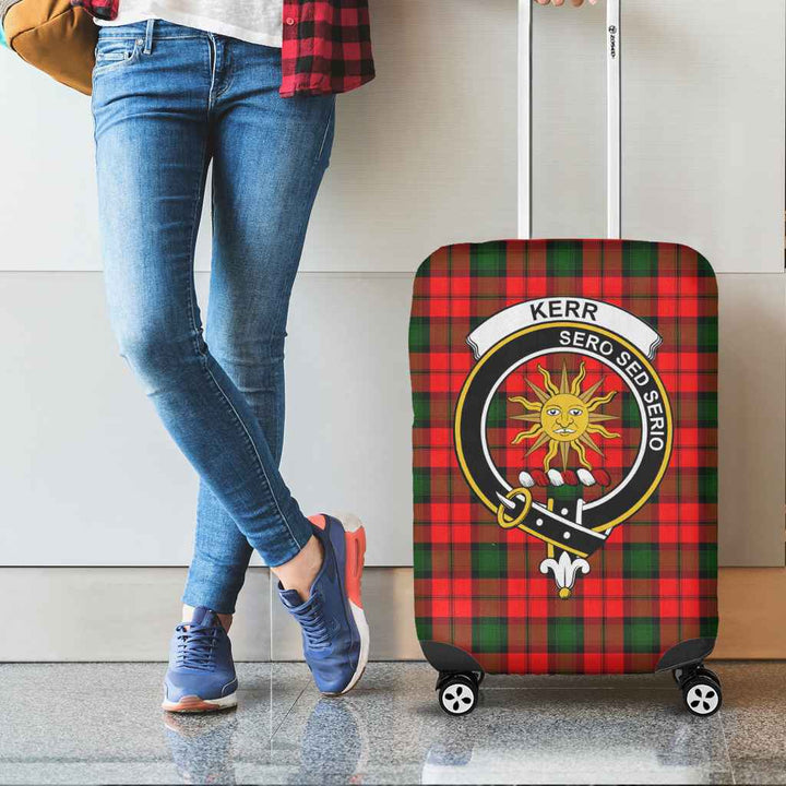Scottish Kerr Clan Crest Tartan Luggage Cover Tartan Plaid 2