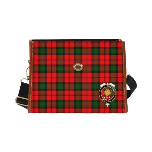 Scottish Kerr Clan Crest Tartan Waterproof Canvas Bag Tartan Plaid 1