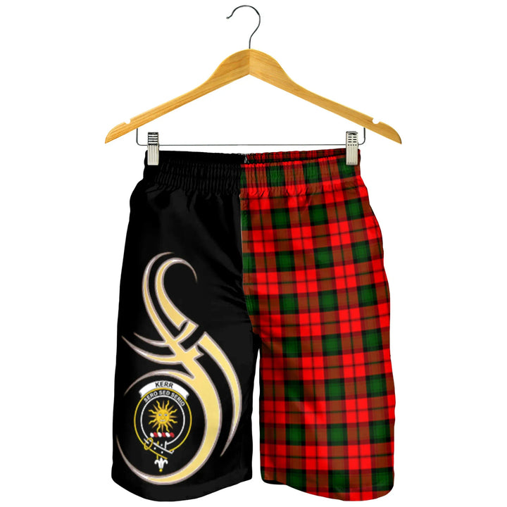 Scottish Kerr Modern Clan Crest Tartan Believe in Me Men's Shorts