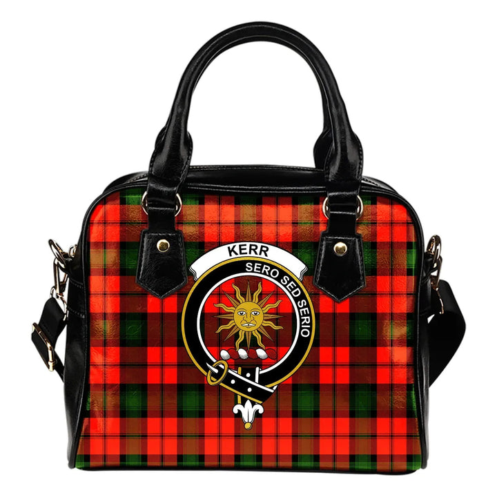 Scottish Kerr Modern Clan Crest Tartan Shoulder Handbag Tartan Plaid 1
