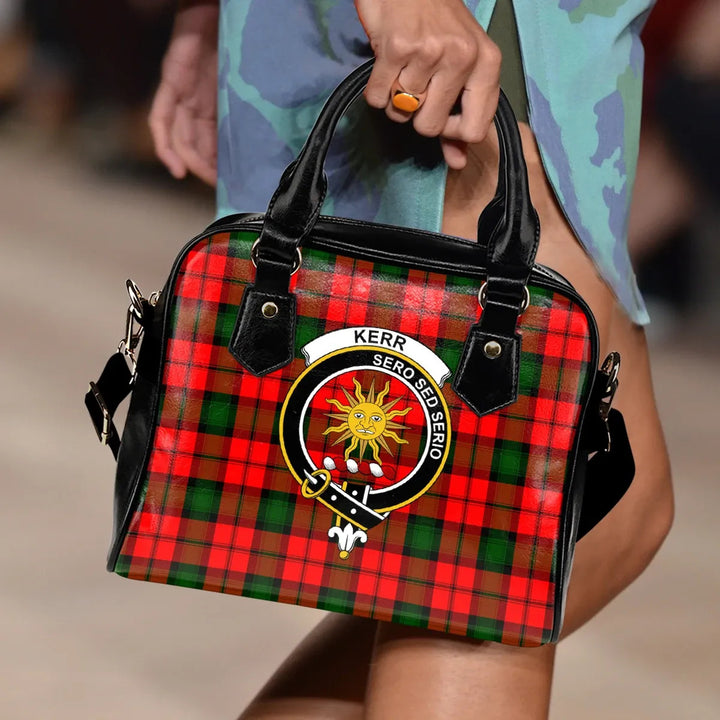Scottish Kerr Modern Clan Crest Tartan Shoulder Handbag Tartan Plaid 3