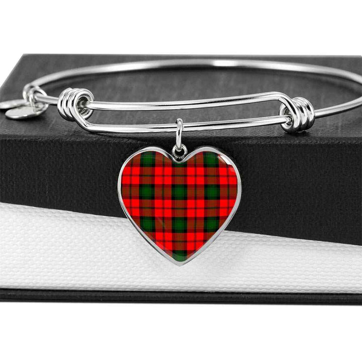 Scottish Kerr Modern Clan Tartan Bangle Heart Tartan Plaid 5