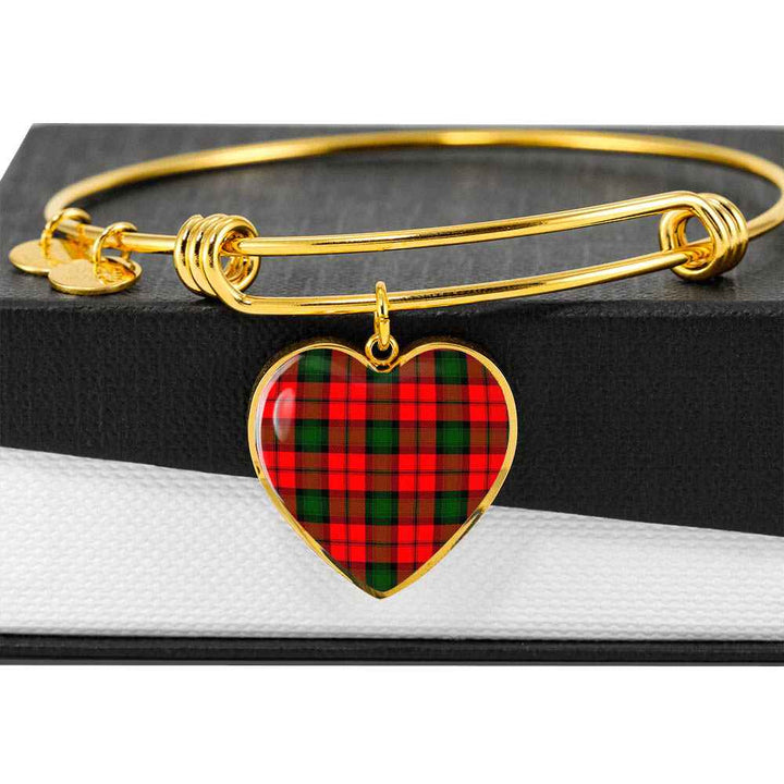 Scottish Kerr Modern Clan Tartan Bangle Heart Tartan Plaid 6