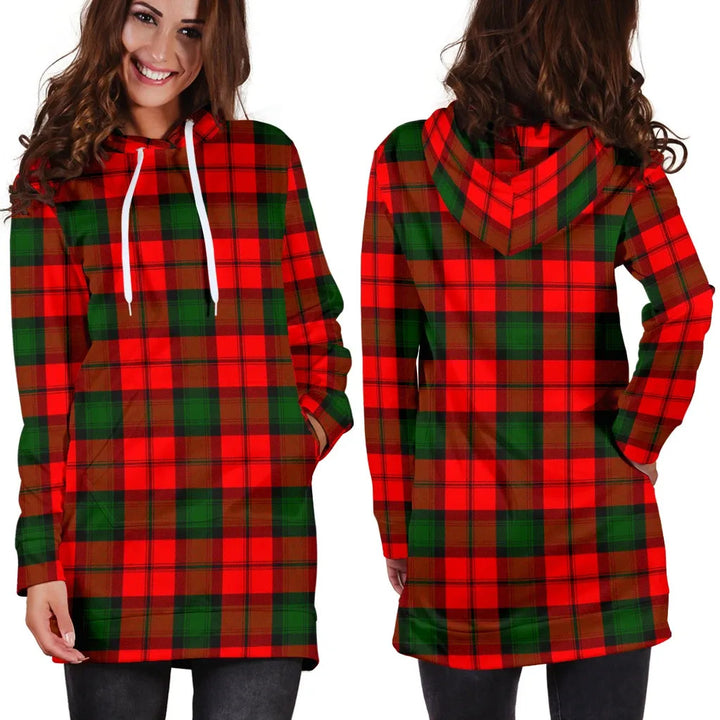 Scottish Kerr Modern Clan Tartan Hoodie Dress