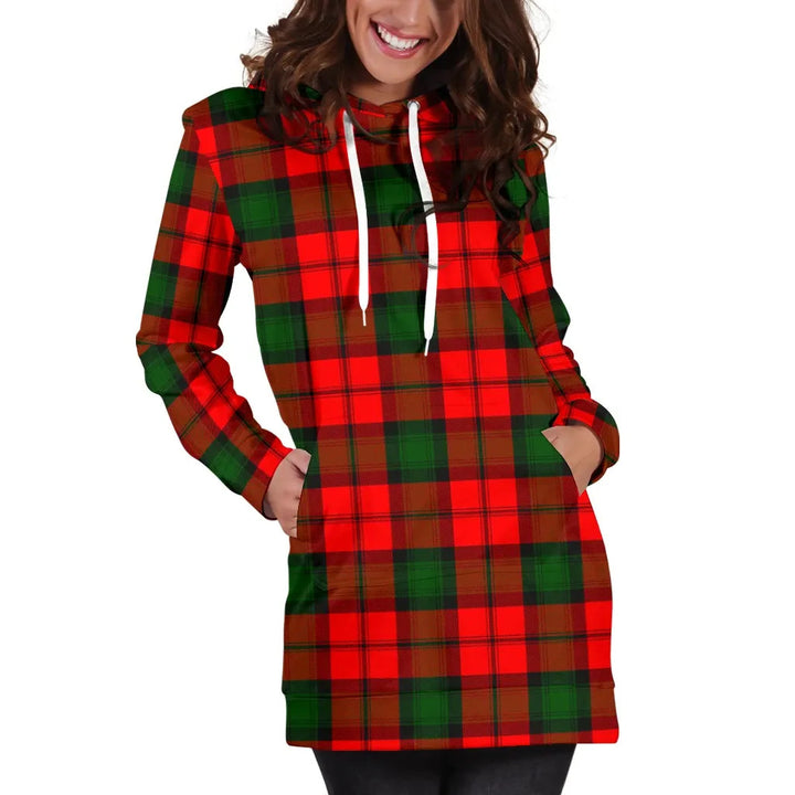 Scottish Kerr Modern Clan Tartan Hoodie Dress