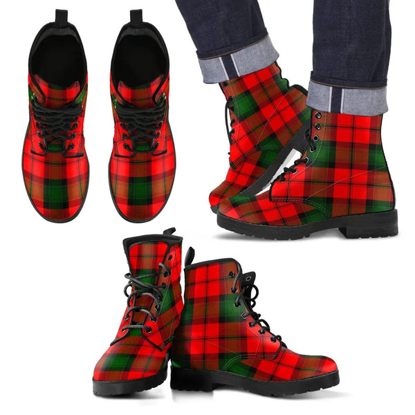Scottish Kerr Modern Clan Tartan Leather Boots