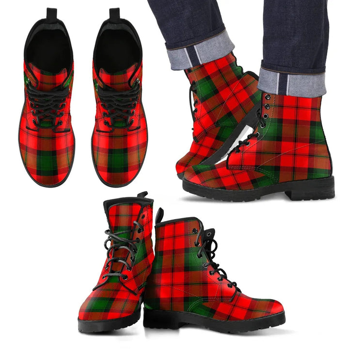 Scottish Kerr Modern Clan Tartan Leather Boots