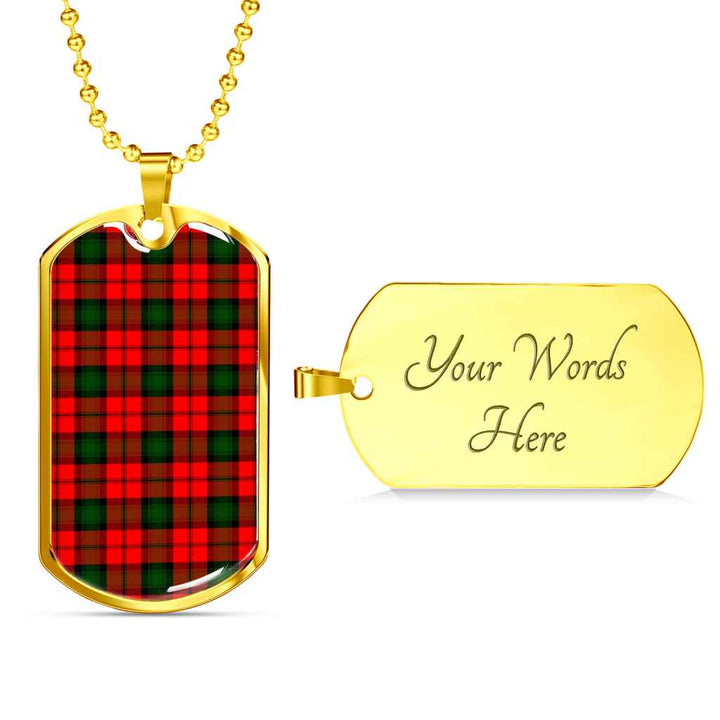 Scottish Kerr Modern Clan Tartan Military Dog Tag Necklace Tartan Plaid 4