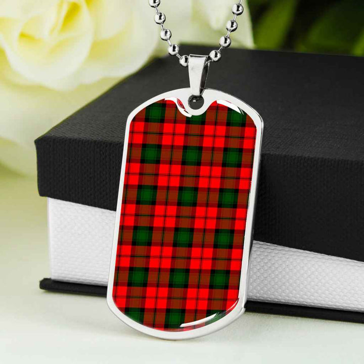 Scottish Kerr Modern Clan Tartan Military Dog Tag Necklace Tartan Plaid 5