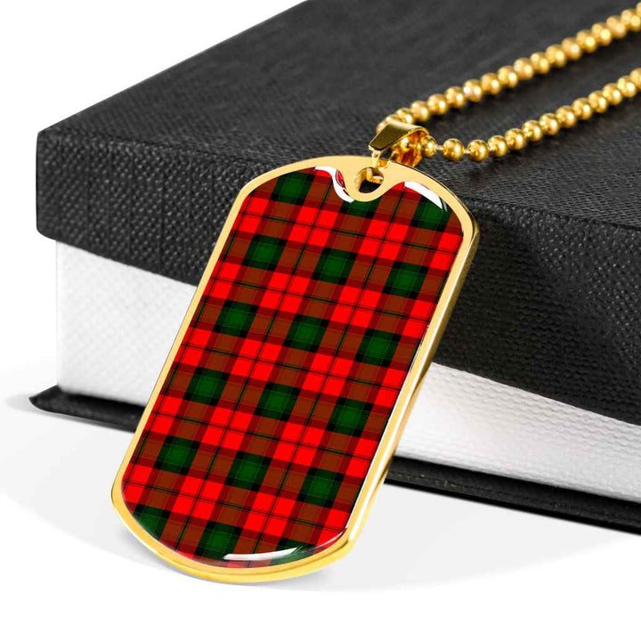Scottish Kerr Modern Clan Tartan Military Dog Tag Necklace Tartan Plaid 6