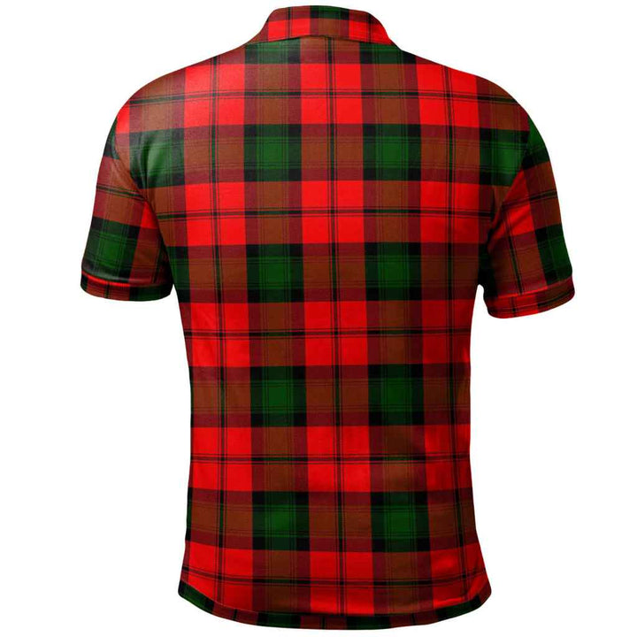 Scottish Kerr Modern Clan Tartan Polo Shirt Back Side Tartan Plaid