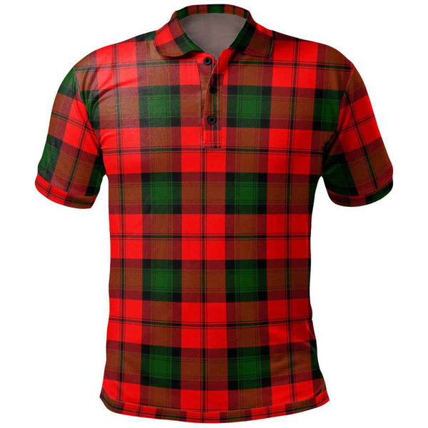 Scottish Kerr Modern Clan Tartan Polo Shirt Front Side Tartan Plaid