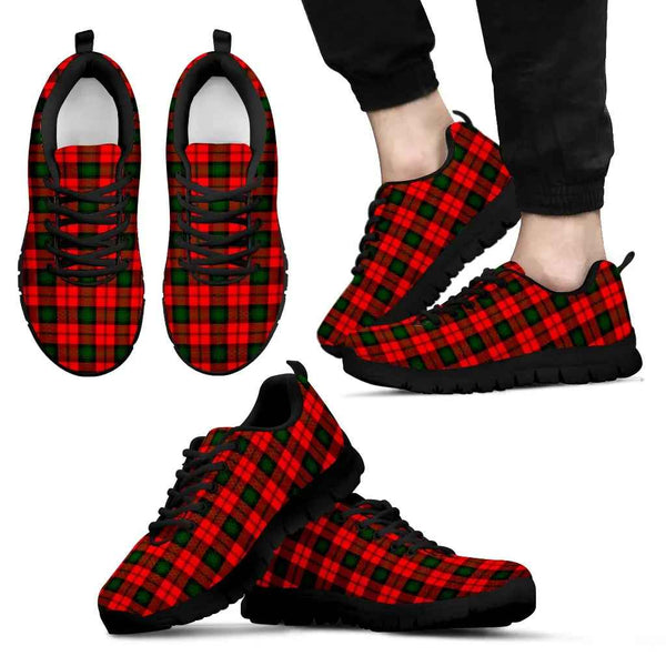 Scottish Kerr Modern Clan Tartan Sneakers Black Sole Tartan Plaid