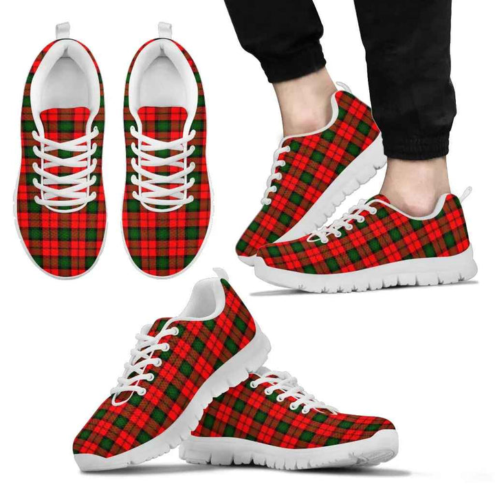 Scottish Kerr Modern Clan Tartan Sneakers White Sole Tartan Plaid