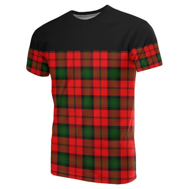 Scottish Kerr Modern Clan Tartan T-Shirt Horizontal Style Front Side Tartan Plaid