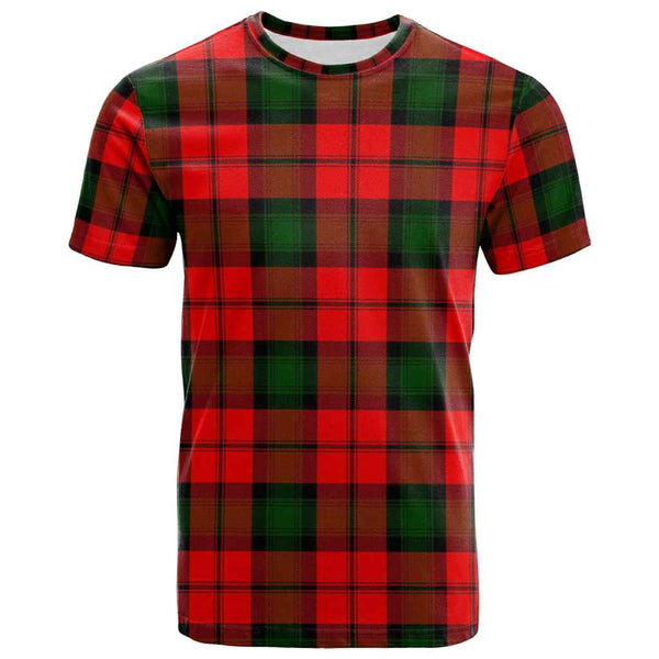 Scottish Kerr Modern Clan Tartan T-Shirt Front Side Tartan Plaid