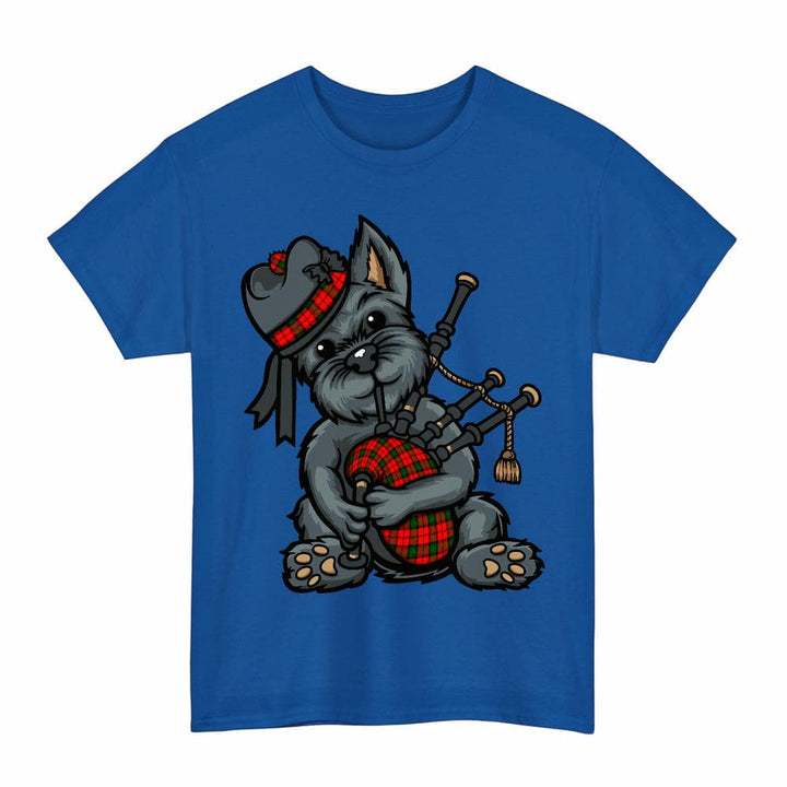 Scottish Kerr Modern Clan Tartan Terrier Bagpipes T-Shirt Tartan Plaid Royal Color