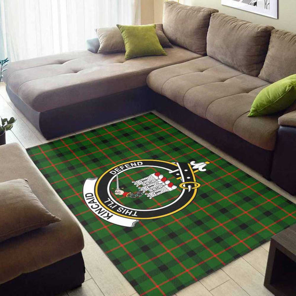 Scottish Kincaid Clan Crest Tartan Area Rug Tartan Plaid 2