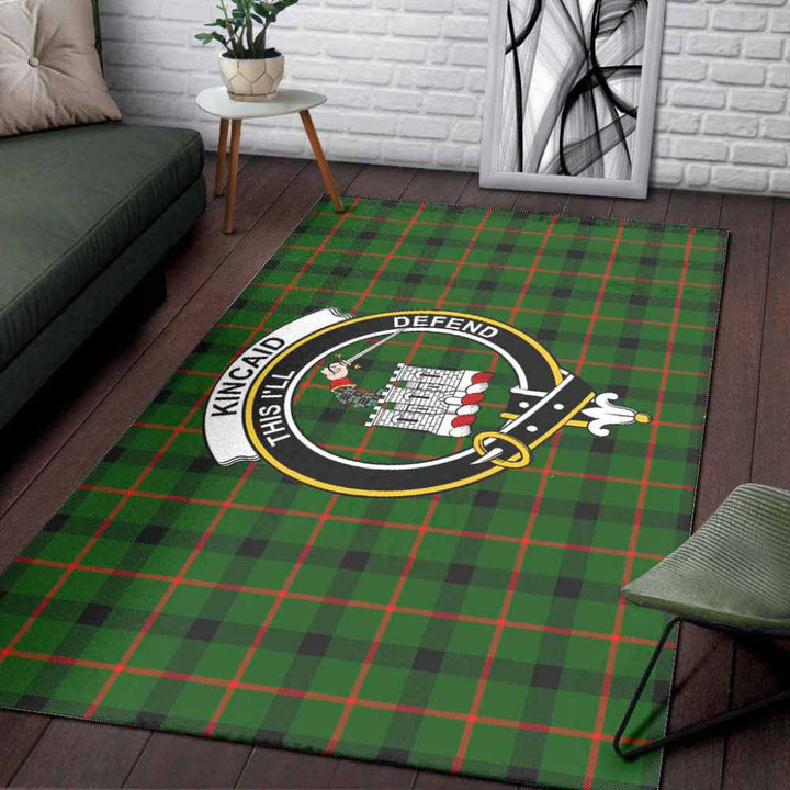 Scottish Kincaid Clan Crest Tartan Area Rug Tartan Plaid 3