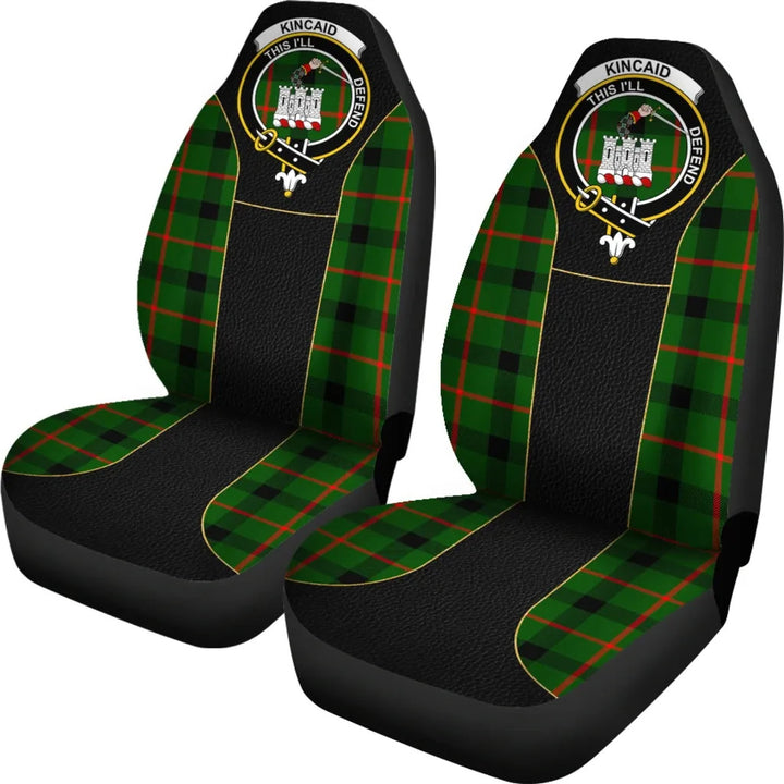 Scottish Kincaid Clan Crest Tartan Car Seat Covers - Special Style 2