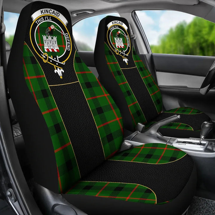 Scottish Kincaid Clan Crest Tartan Car Seat Covers - Special Style 3