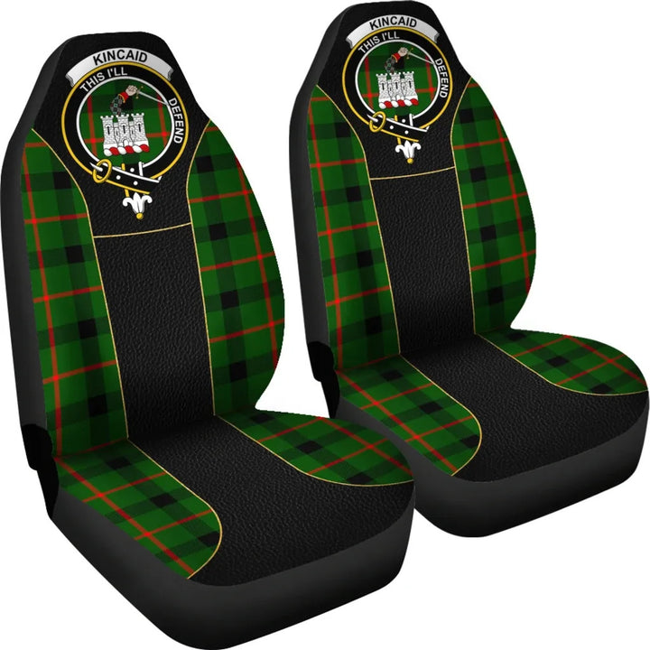 Scottish Kincaid Clan Crest Tartan Car Seat Covers - Special Style 4