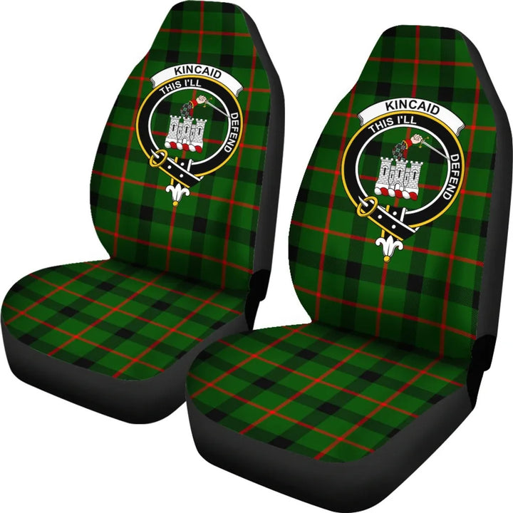 Scottish Kincaid Clan Crest Tartan Car Seat Covers 1