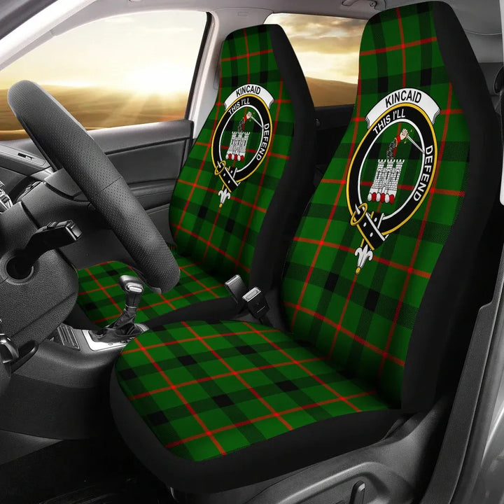 Scottish Kincaid Clan Crest Tartan Car Seat Covers 2