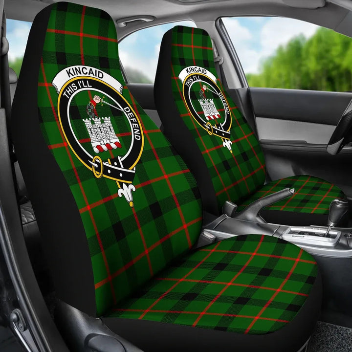 Scottish Kincaid Clan Crest Tartan Car Seat Covers 3