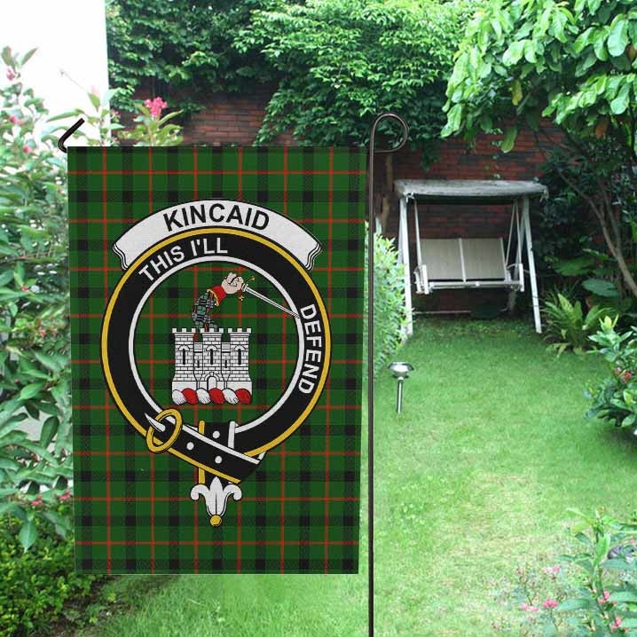 Scottish Kincaid Clan Crest Tartan Garden Flag Tartan Plaid 2