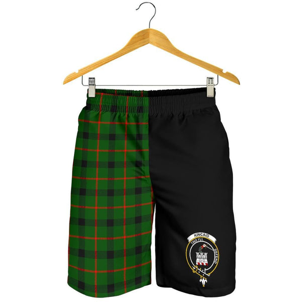 Scottish Kincaid Clan Crest Tartan Half of Me Men's Shorts