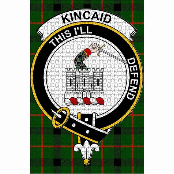 Scottish Kincaid Clan Crest Tartan Jigsaw Puzzle 1