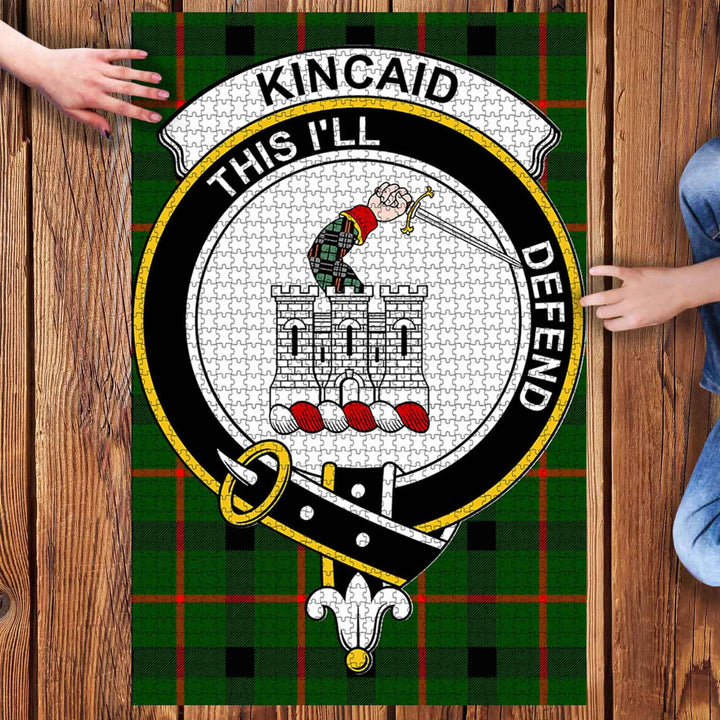 Scottish Kincaid Clan Crest Tartan Jigsaw Puzzle 3