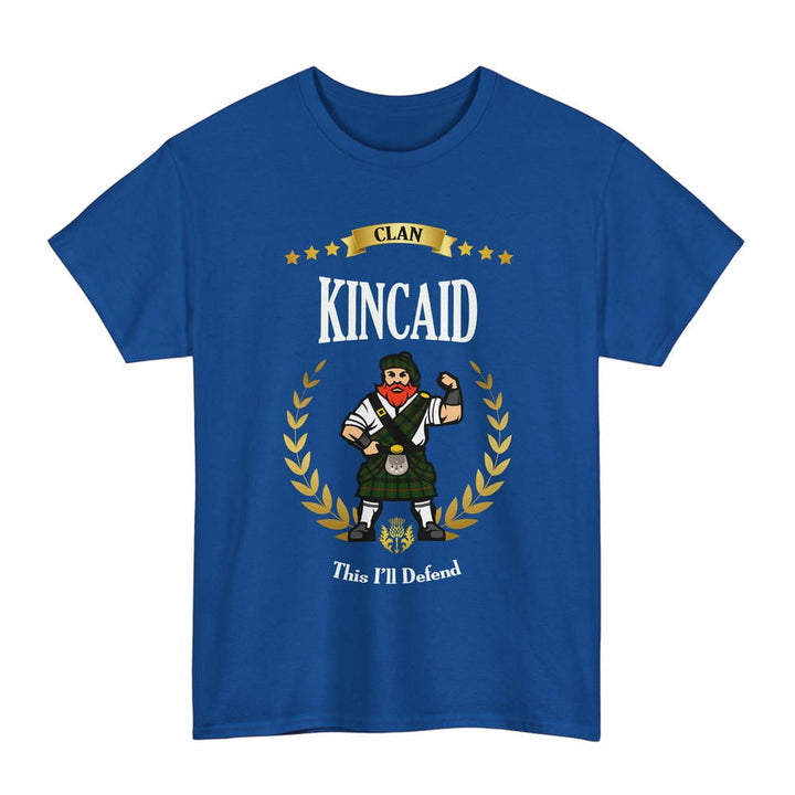 Scottish Kincaid Clan Tartan T-Shirt - Motto Scotsman Tartan Plaid Royal Color