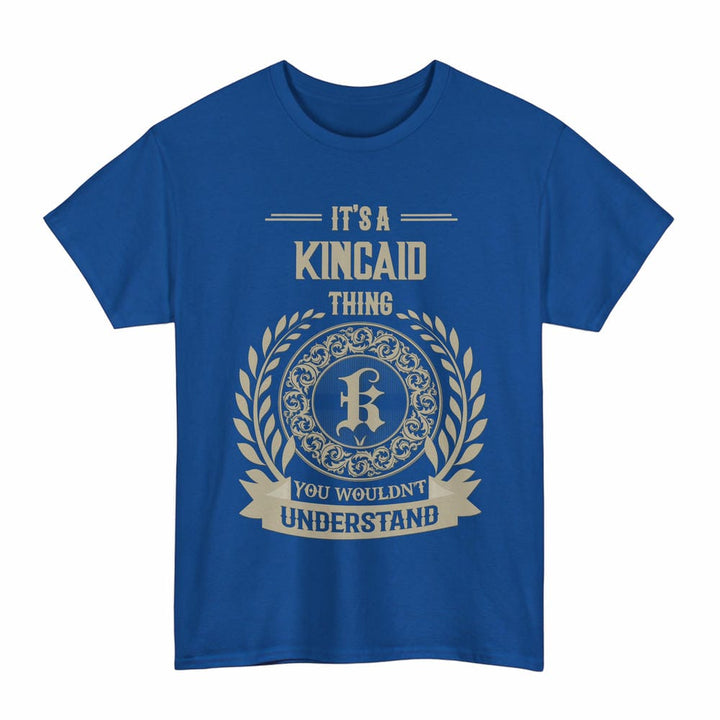 Scottish Kincaid Clan Tartan T-Shirt - Vintage Family Name Tartan Plaid Royal Color