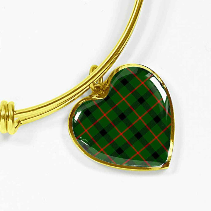 Scottish Kincaid Modern Clan Tartan Bangle Heart Tartan Plaid 2