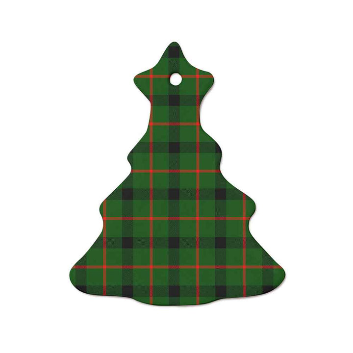 Scottish Kincaid Modern Clan Tartan Ceramic Ornament  Tree Shape Tartan Plaid