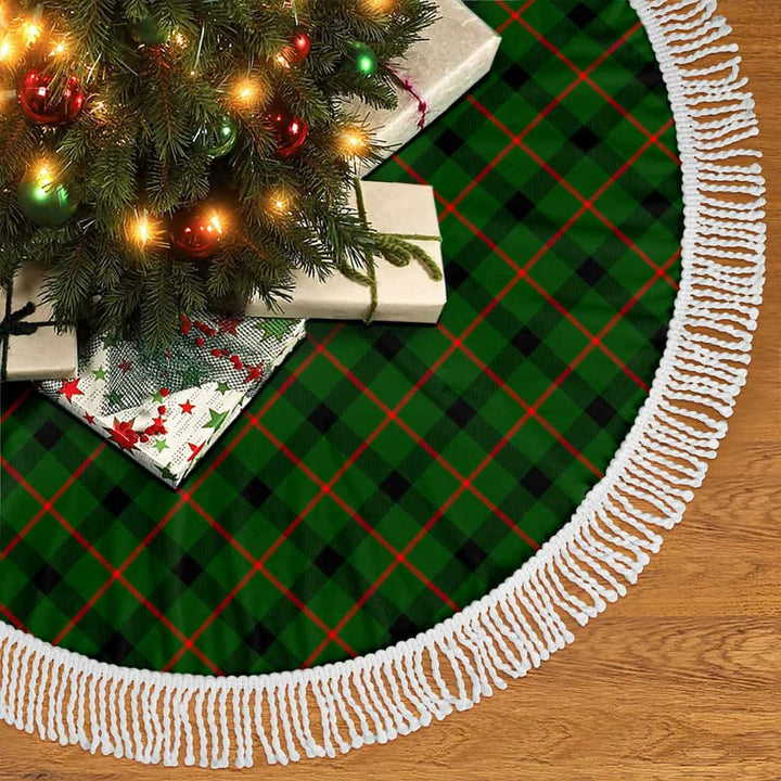 Scottish Kincaid Modern Clan Tartan Christmas Tree Skirt Tassels 2 Tartan Plaid
