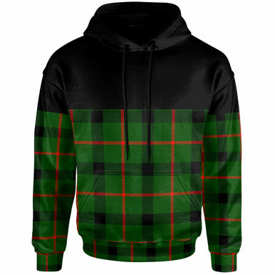 Scottish Kincaid Modern Clan Tartan Hoodie - Horizontal Style Front Side Tartan Plaid