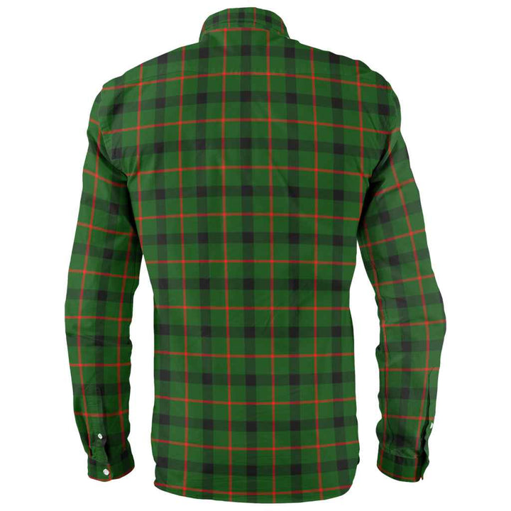 Scottish Kincaid Modern Clan Tartan Long Sleeve Shirt Back Side Tartan Plaid
