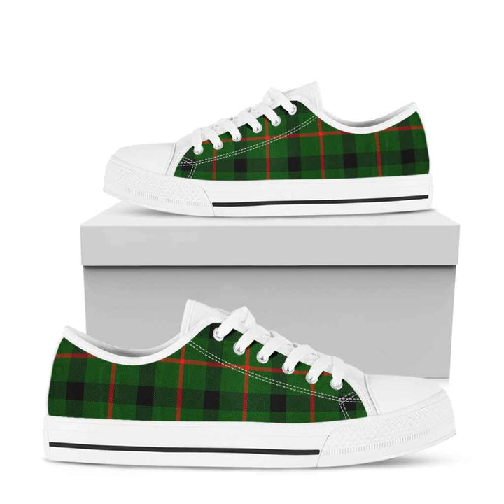 Scottish Kincaid Modern Clan Tartan Low Top Shoes White Sole Tartan Plaid