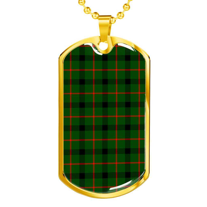 Scottish Kincaid Modern Clan Tartan Military Dog Tag Necklace Tartan Plaid 2