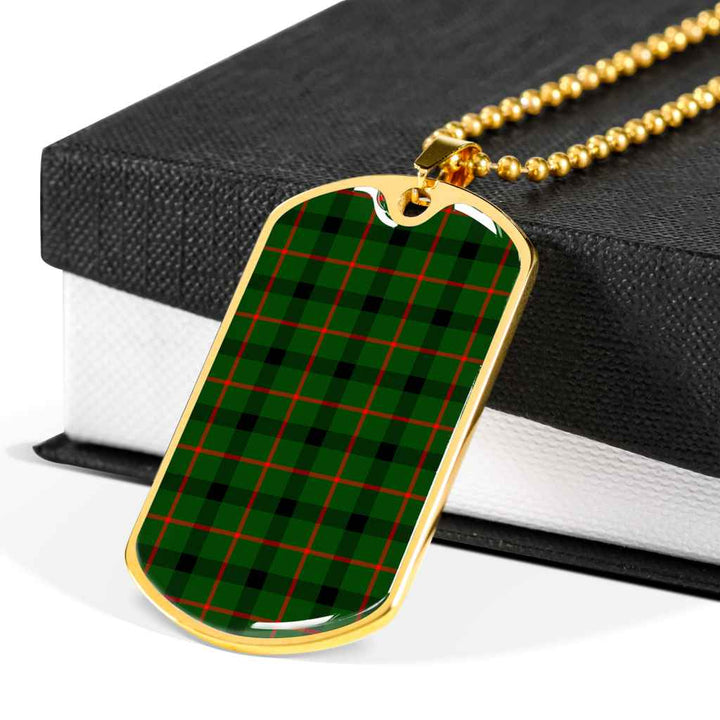 Scottish Kincaid Modern Clan Tartan Military Dog Tag Necklace Tartan Plaid 6