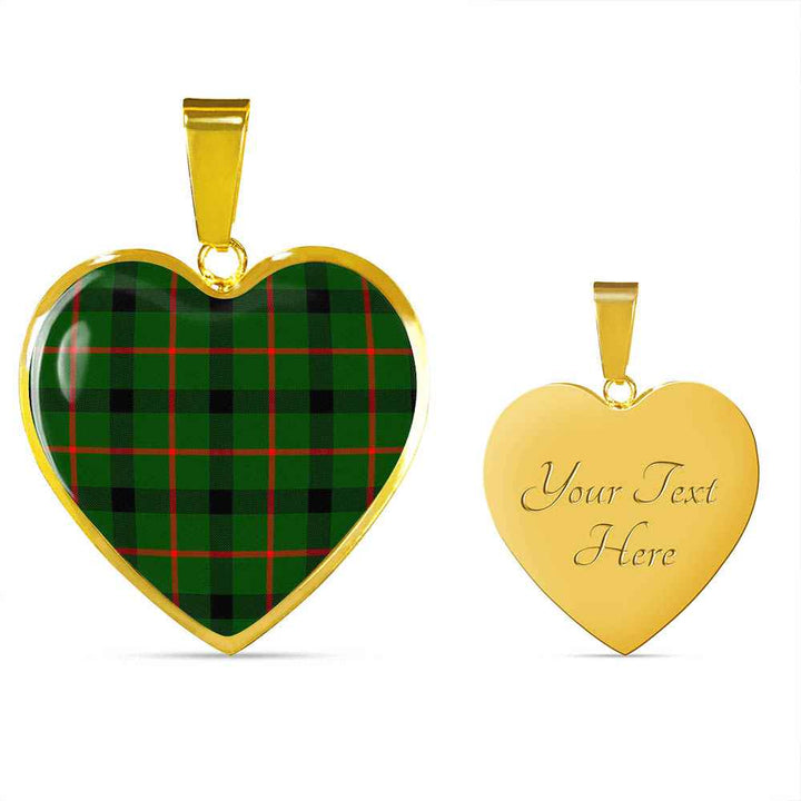 Scottish Kincaid Modern Clan Tartan Necklace Heart Tartan Plaid 4