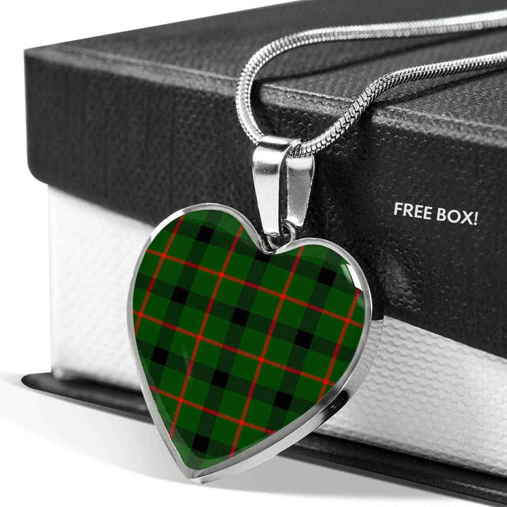 Scottish Kincaid Modern Clan Tartan Necklace Heart Tartan Plaid 5