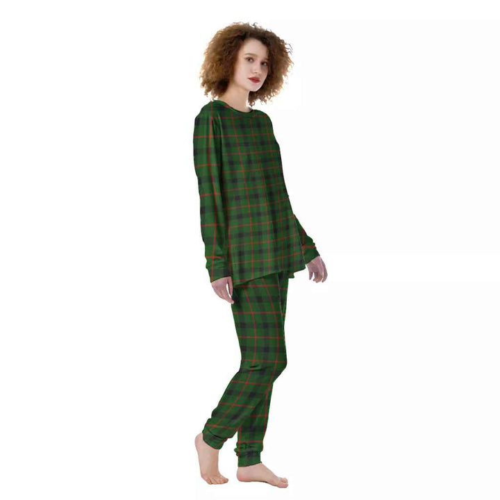 Scottish Kincaid Modern Clan Tartan Pajama Set Women Front Side Tartan Plaid