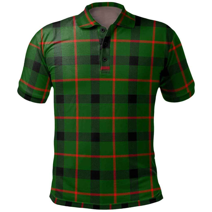 Scottish Kincaid Modern Clan Tartan Polo Shirt Front Side Tartan Plaid
