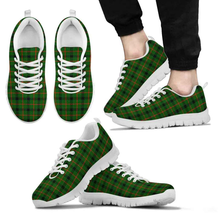 Scottish Kincaid Modern Clan Tartan Sneakers White Sole Tartan Plaid
